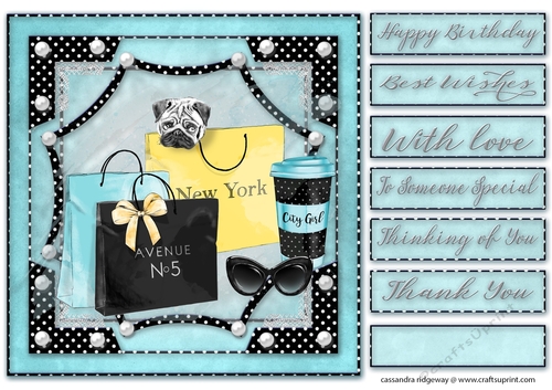 Happy Birthday thank you with love Quick card 
