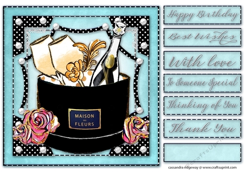 Happy Birthday thank you with love Quick card 