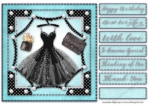 Happy Birthday thank you with love Quick card 