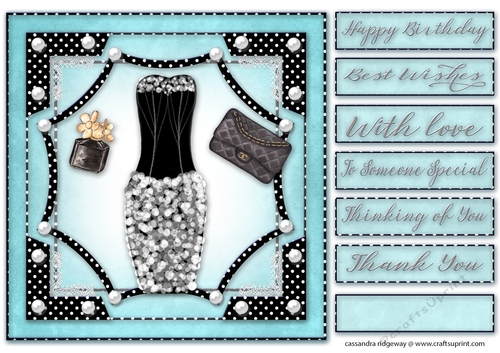 Happy Birthday thank you with love Quick card 
