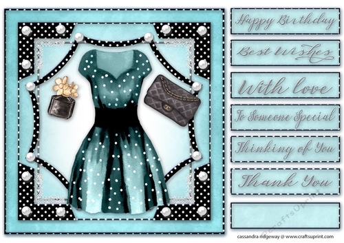 Happy Birthday thank you with love Quick card 