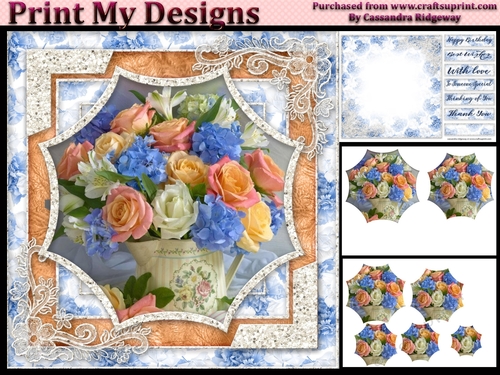 Happy Birthday thank you with love mini kit