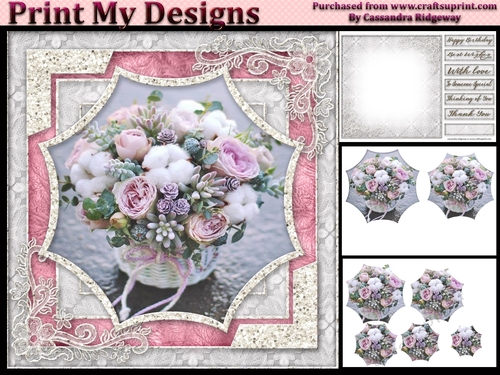 Happy Birthday thank you with love mini kit