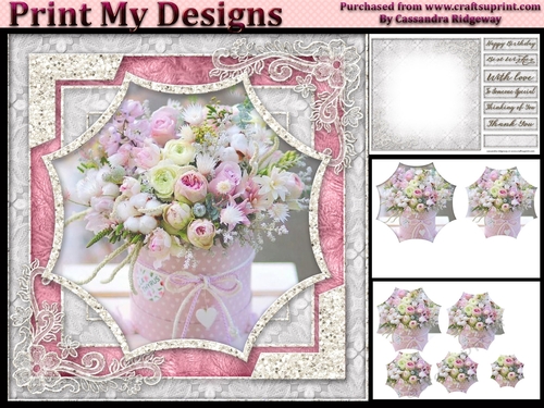 Happy Birthday thank you with love mini kit