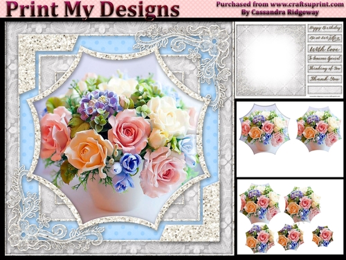 Happy Birthday thank you with love mini kit