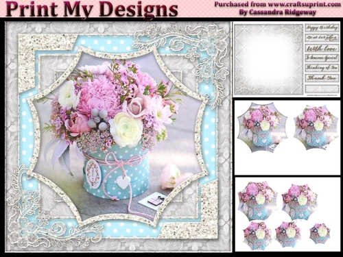 Happy Birthday thank you with love mini kit