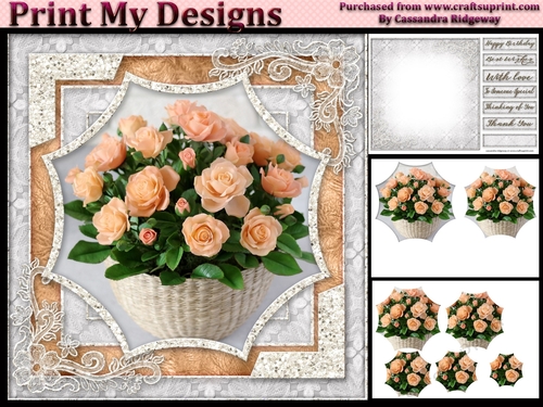 Happy Birthday thank you with love mini kit
