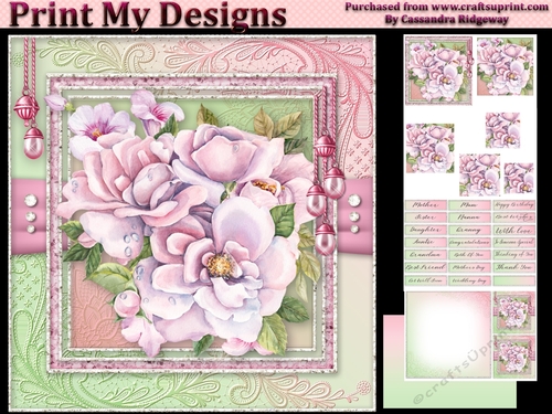 Happy Birthday thank you with love pyramid mini kit