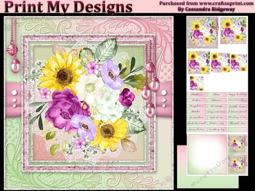 Happy Birthday thank you with love pyramid mini kit