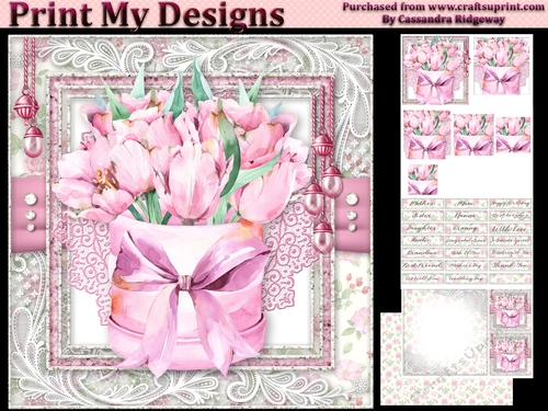 Happy Birthday thank you with love pyramid mini kit