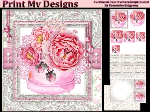 Happy Birthday thank you with love pyramid mini kit
