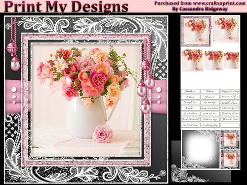 Happy Birthday thank you with love pyramid mini kit
