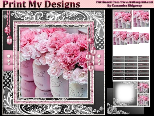 Happy Birthday thank you with love pyramid mini kit