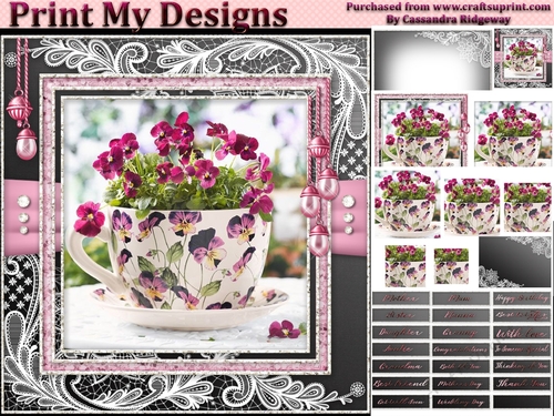 Happy Birthday thank you with love pyramid mini kit