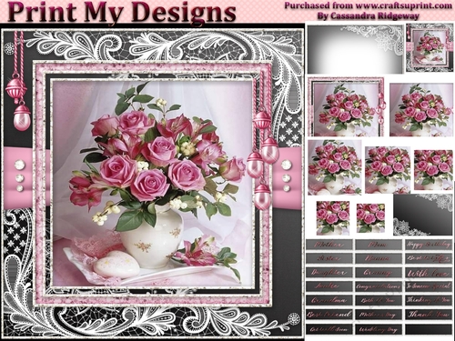 Happy Birthday thank you with love pyramid mini kit