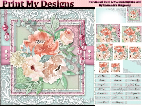 Happy Birthday thank you with love pyramid mini kit