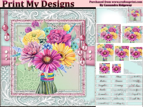 Happy Birthday thank you with love pyramid mini kit