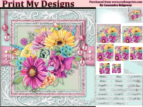Happy Birthday thank you with love pyramid mini kit