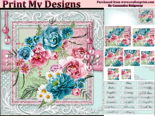 Happy Birthday thank you with love pyramid mini kit