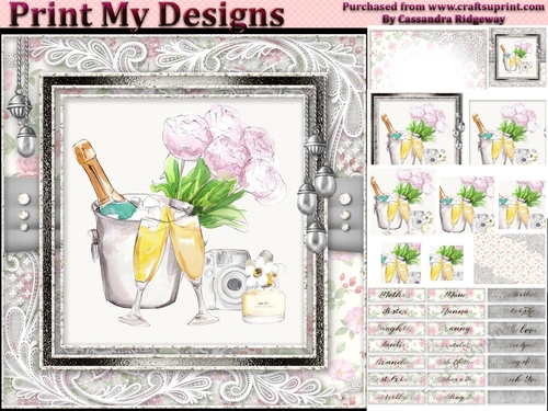 Happy Birthday thank you with love pyramid mini kit