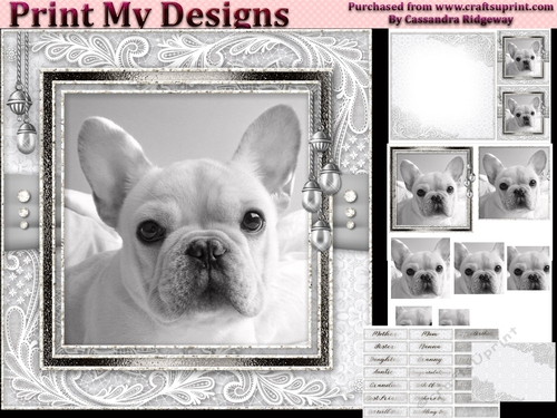 Happy Birthday thank you with love pyramid mini kit with dogs