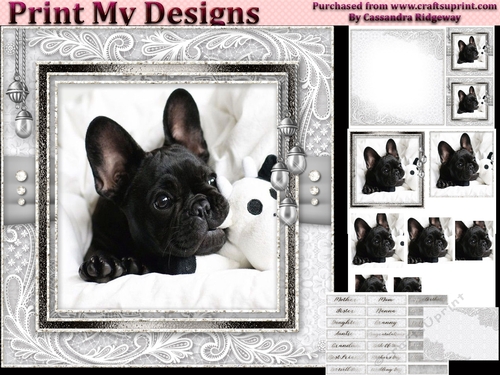 Happy Birthday thank you with love pyramid mini kit with dogs
