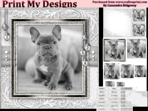 Happy Birthday thank you with love pyramid mini kit with dogs