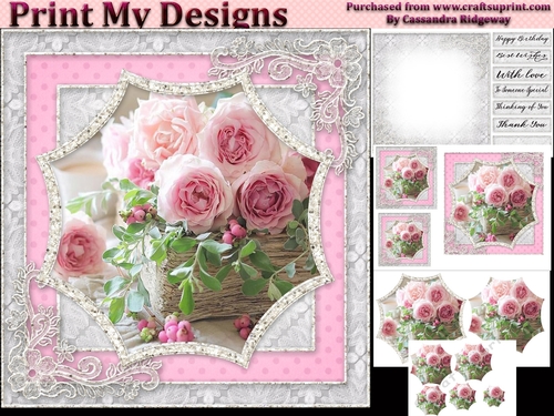 Happy Birthday thank you with love Quick card collection 2