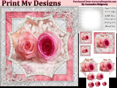 Happy Birthday thank you with love Quick card collection 2