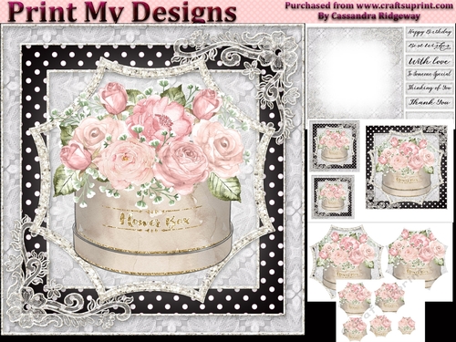 Happy Birthday Polka dot flowers