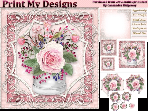 Happy Birthday thank you with love mini kit