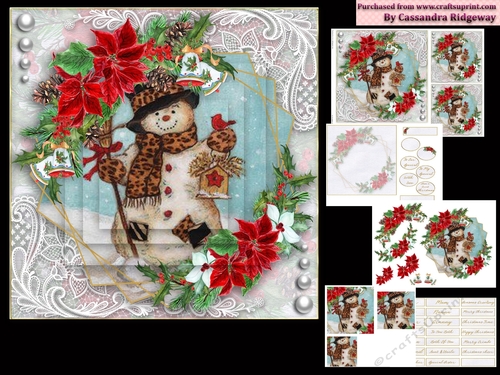 Christmas mini kit card 3 4