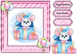 Happy birthday cute card fronts