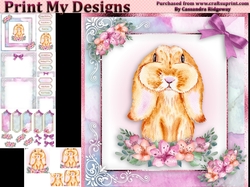 Birthday card with cute flowers