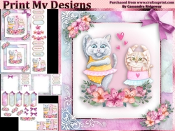 birthday card with cute flowers