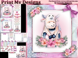 birthday card with cute flowers