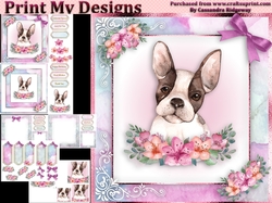 birthday card with cute flowers