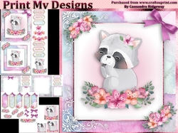 birthday card with cute flowers