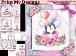 birthday card with cute flowers