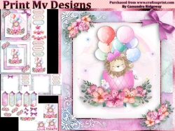 birthday card with cute flowers