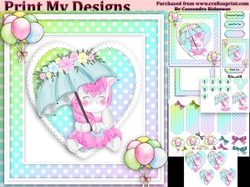 unicorn Happy birthday card with numbers