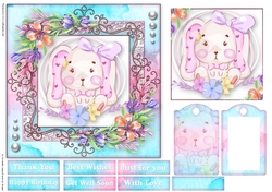 Cute little animal collection with tag