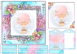 Cute little animal collection with tag
