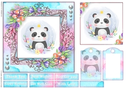 Cute little animal collection with tag