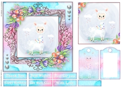Cute little animal collection with tag