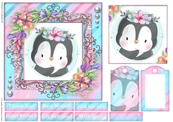 Cute little animal collection with tag