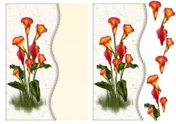 Floral Card Front with Decoupage