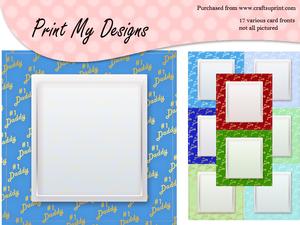 5x5 No 1 Daddy Card Fronts