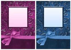 Luxurious A5 Card Fronts with Bow