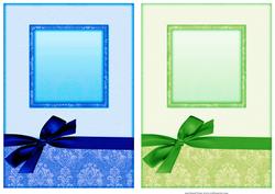Damask Card Fronts